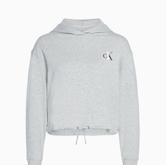 Calvin Klein CK One Loungewear Crop Hoodie QS6427 - Picture 1 of 6